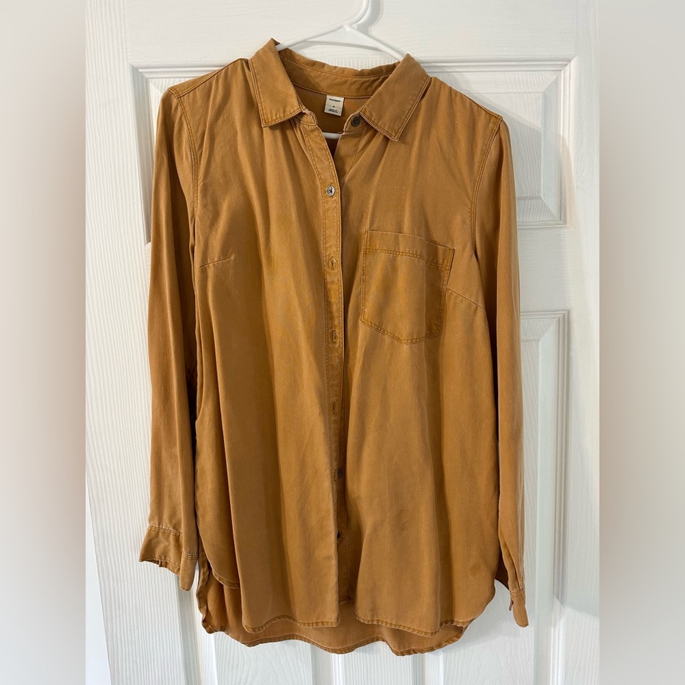 Yellow Button-Up Shirt